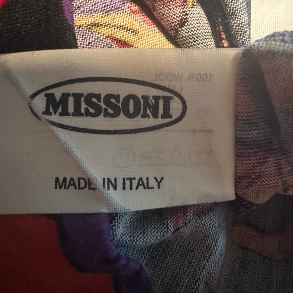 VTG Angela Missoni Wool Floral Long Sleeve Dress Italy Sustainable Flawed Gem S - Picture 14 of 14